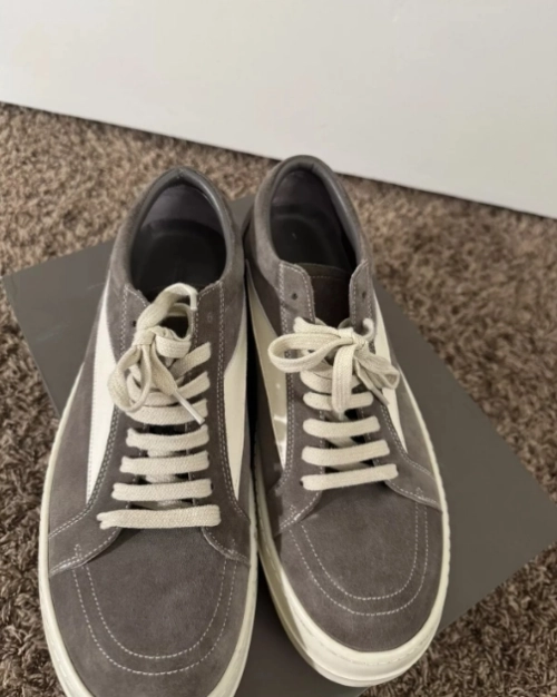 Rick Owens Vintage Sneaks Dark Dust RU02B2897-LVSLPO-7811 review 