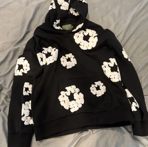 OBO Denim Tears The Cotton Wreath Hoodie Black  review 