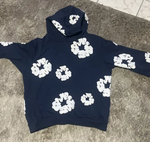 OBO Denim Tears The Cotton Wreath Sweatshirt Navy review 