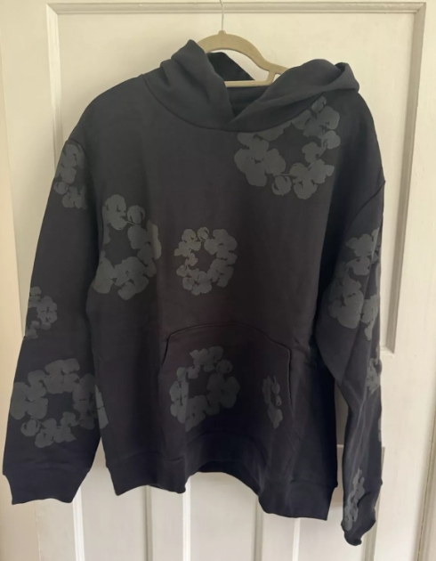 OBO Denim Tears Cotton Wreath Hoodie Black Monochrome review Max