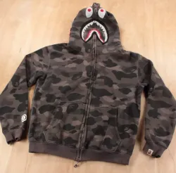 OBO BAPE Color Camo Shark Zip Hoodie Black review Dan
