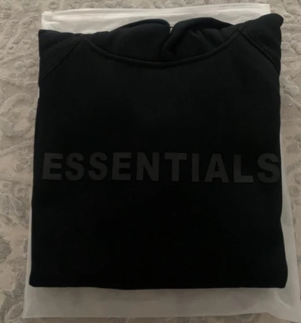  Fear Of God Essentials Pullover Hoodie Applique Logo Black review Dermot 00