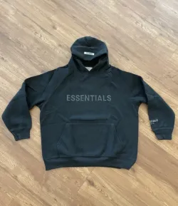  Fear Of God Essentials Pullover Hoodie Applique Logo Black review Theodore 01