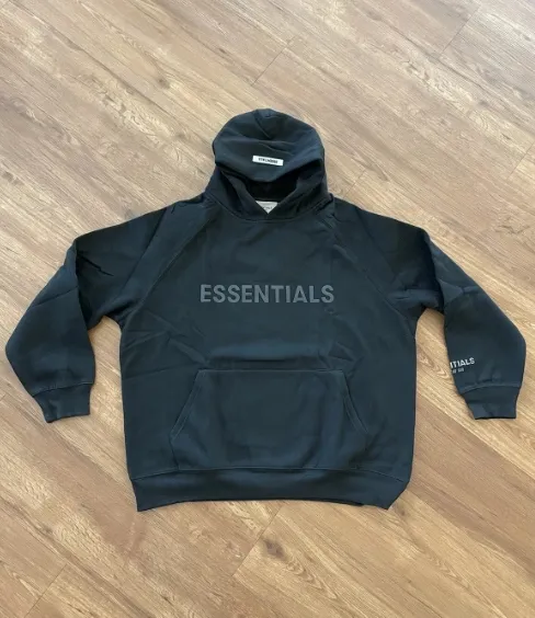  Fear Of God Essentials Pullover Hoodie Applique Logo Black review 