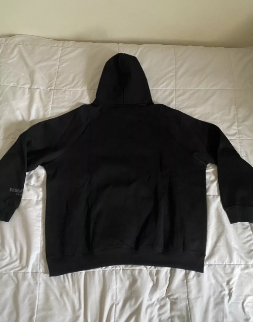  Fear Of God Essentials Pullover Hoodie Applique Logo Black review Matt 01