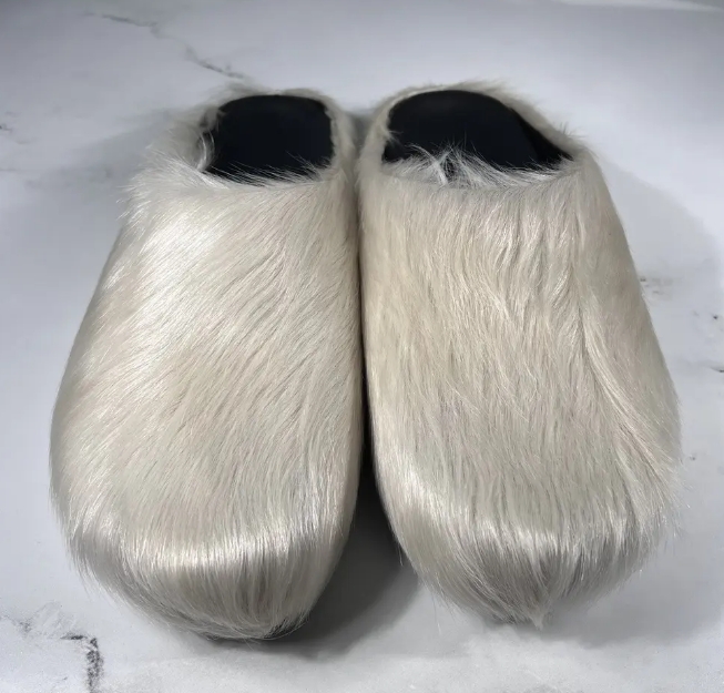 Marni Long-Hair Calfskin Fussbett Sabot White SBMR000600P412200W02 review John 00