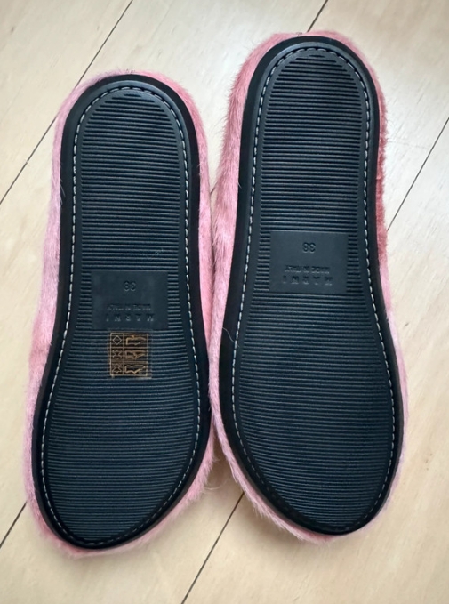 Marni Long-Hair Calfskin Fussbett Sabot Pink SBMS004601P412200C29 review Ella 01