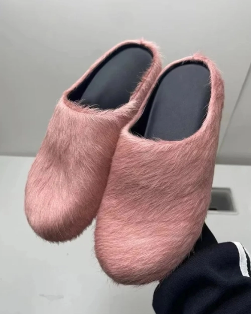 Marni Long-Hair Calfskin Fussbett Sabot Pink SBMS004601P412200C29 review 