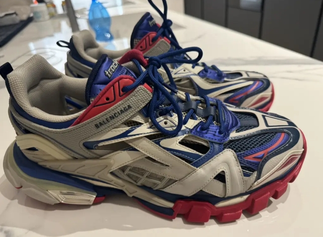 Balenciaga Track 2 Sneaker Beige Blue 570391 W2GN2 8570 review Hudson 00