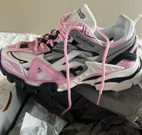 Balenciaga Track 2 Sneaker Pink White 568615 W3AE2 5291 review 