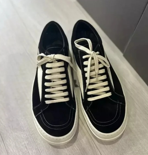 Rick Owens Luxor Vintage SneaksBlack Milk RU01D3897-LBKLCO-911 review Angel 01