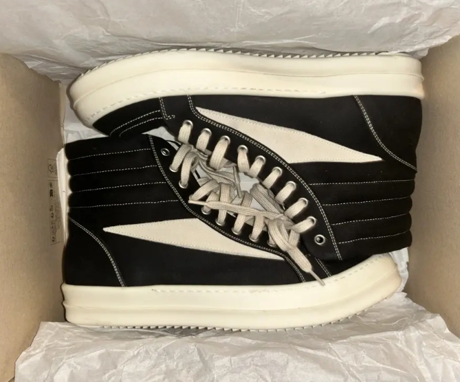Rick Owens DRKSHDW Lido Vintage High Black Milk SS24   DU01D1810NDKLVS-911 review Axel 01