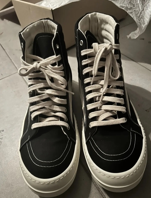 Rick Owens DRKSHDW Lido Vintage High Black Milk SS24   DU01D1810NDKLVS-911 review Axel 00