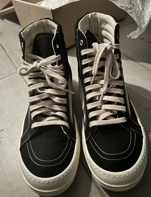 Rick Owens DRKSHDW Lido Vintage High Black Milk SS24   DU01D1810NDKLVS-911 review 