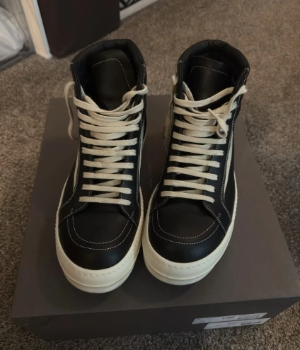 Rick Owens DRKSHDW Lido Vintage High Black Milk SS24   DU01D1810NDKLVS-911 review 