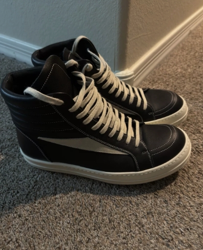 Rick Owens DRKSHDW Lido Vintage High Black Milk SS24   DU01D1810NDKLVS-911 review Hailey 01