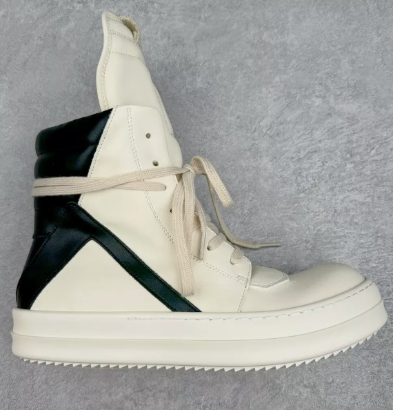 Rick Owens Geobasket Milk Black (Women's)   RP02C1894-1191 review Jonathan 00