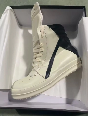 Rick Owens Geobasket Milk Black (Women's)   RP02C1894-1191 review 