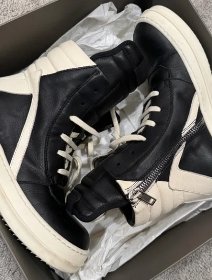 Rick Owens Luxor Geobasket Black Milk  RU02C7894-911 review Ian