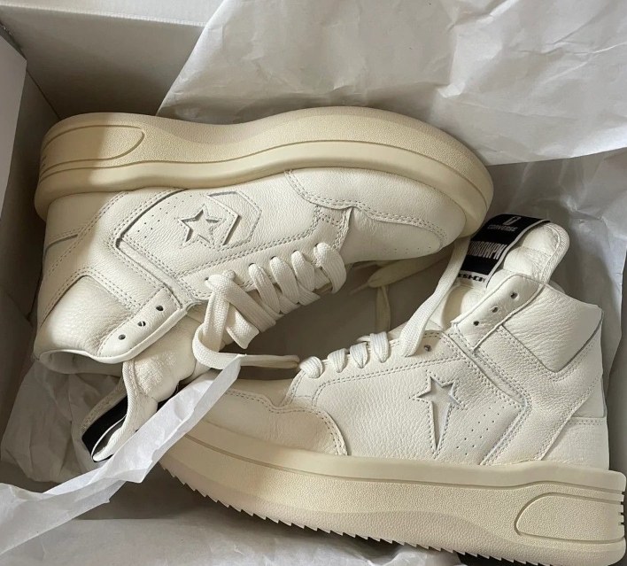 Converse TURBOWPN Mid Rick Owens DRKSHDW Egret  172343C review Adeline