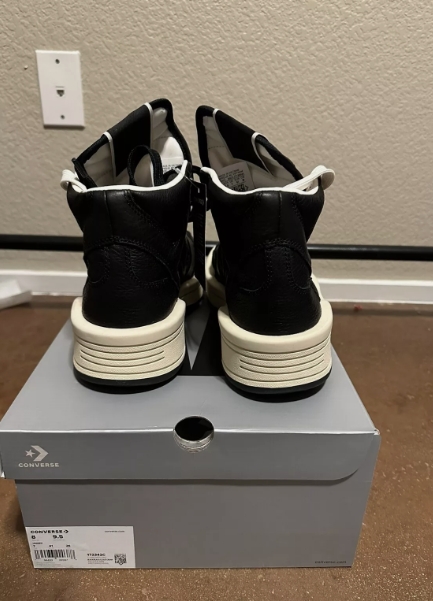 Converse TURBOWPN Mid Rick Owens DRKSHDW Black  172342C review Athena 02