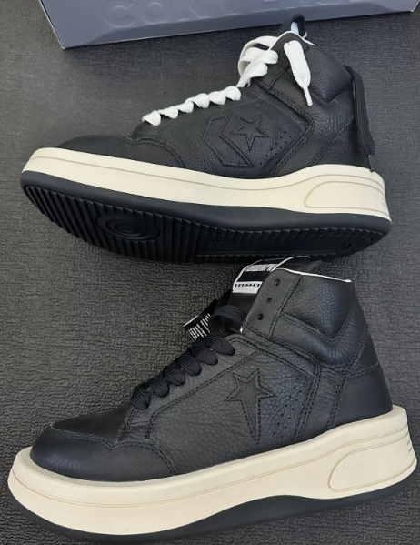 Converse TURBOWPN Mid Rick Owens DRKSHDW Black  172342C review Carson 00