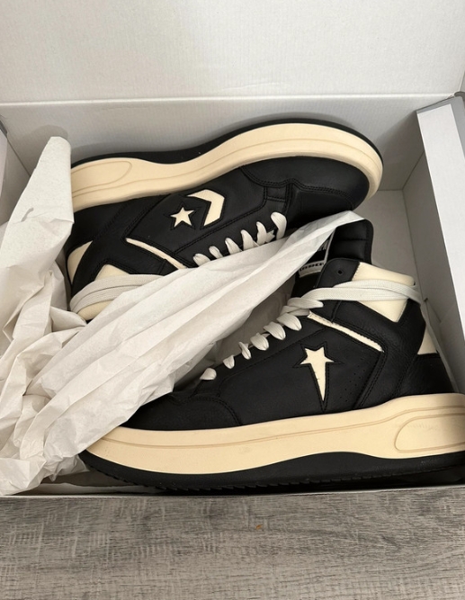 Converse TURBOWPN Mid Rick Owens DRKSHDW Black Cloud Cream  A03945C review Xavier 00