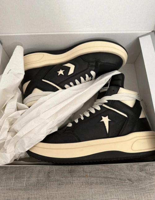Converse TURBOWPN Mid Rick Owens DRKSHDW Black Cloud Cream  A03945C review 