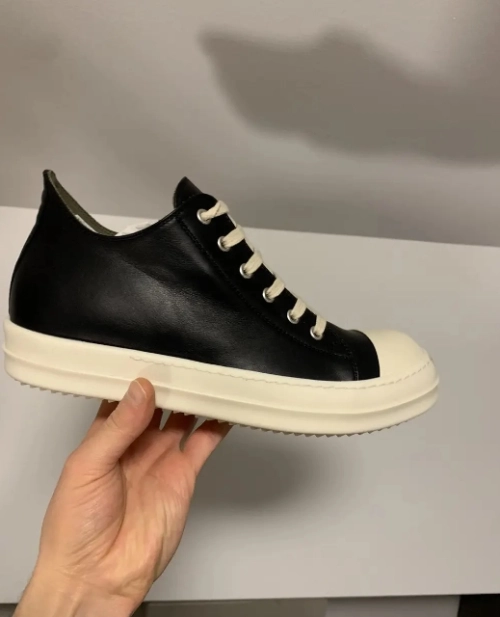 Rick Owens Luxor Low Sneaks Black Cream    RU02C7891-911 review 