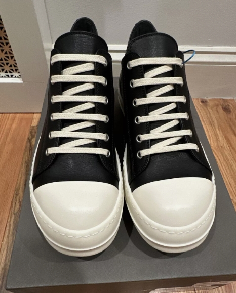 Rick Owens Luxor Low Sneaks Black Cream    RU02C7891-911 review Bradley 01