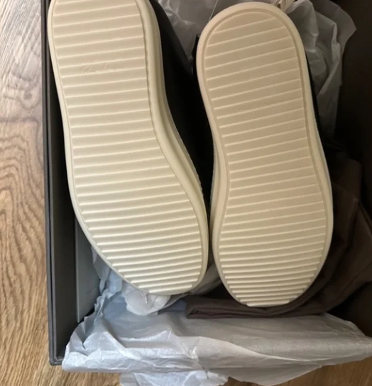 Rick Owens Luxor Jumbo Padded Low 'Black Milk'  review Brooklynn 01