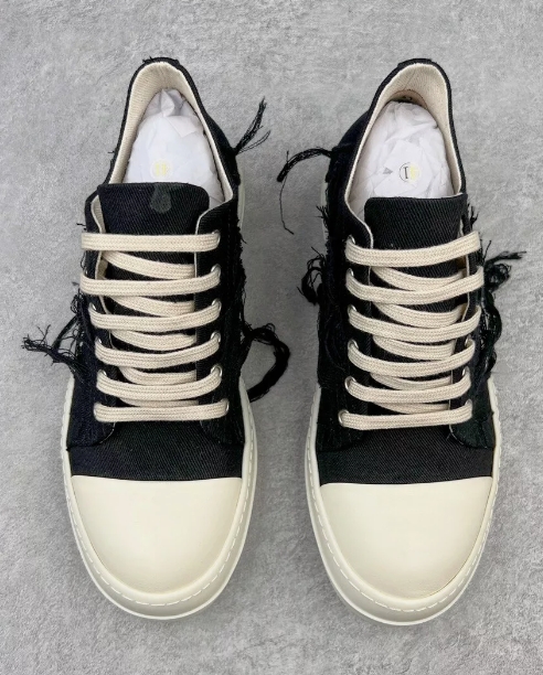 Rick Owens DRKSHDW Fogachine Slashed Stretch Denim Low Black Milk   DU01B7802 SBSLH 911 review Spencer