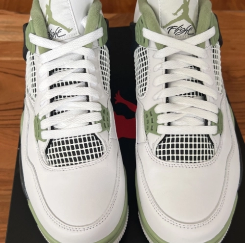 Air Jordan 4 Retro Seafoam (Women's)  AQ9129-103 review 