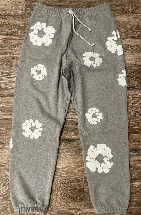 OBO Denim Tears The Cotton Wreath Sweatpants Grey review 