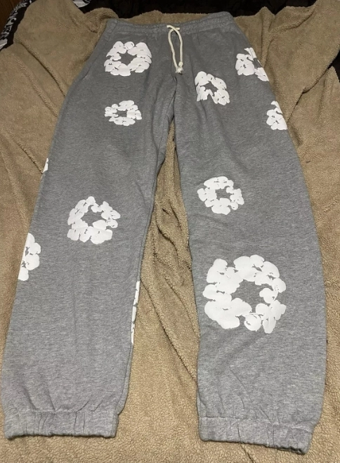 OBO Denim Tears The Cotton Wreath Sweatpants Grey review 