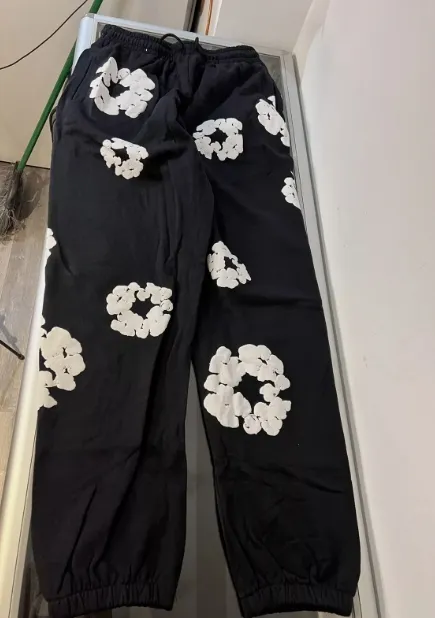 OBO Denim Tears The Cotton Wreath Sweatpants Black review 