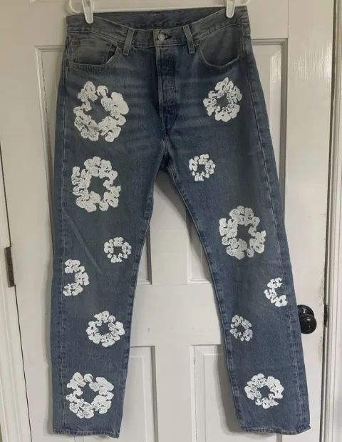OBO Denim Tears  The Cotton Wreath Jean Light Wash review 