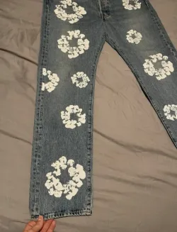 OBO Denim Tears  The Cotton Wreath Jean Light Wash review Jolene 02