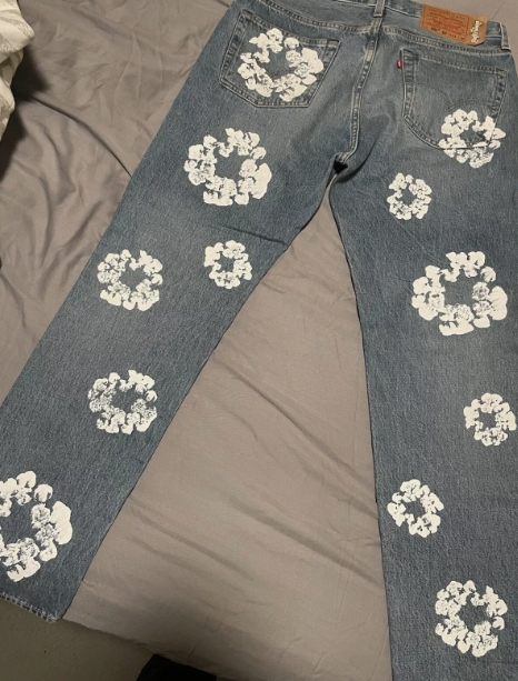 OBO Denim Tears  The Cotton Wreath Jean Light Wash review Jolene 02