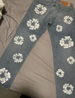 OBO Denim Tears  The Cotton Wreath Jean Light Wash review Jolene 03