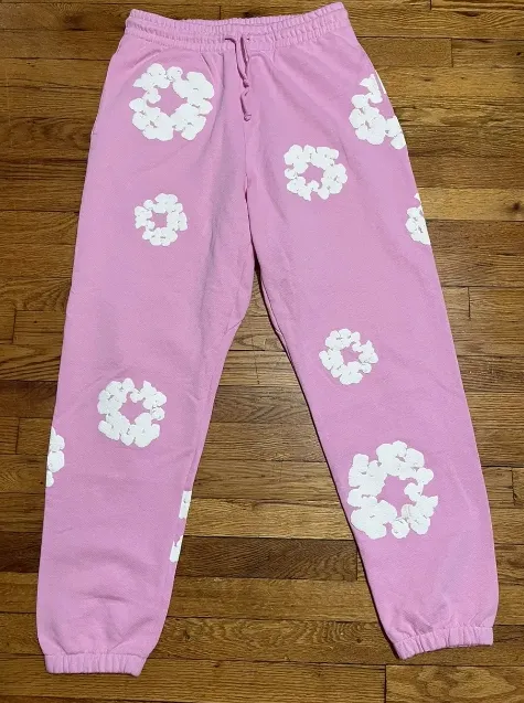 OBO Denim Tears The Cotton Wreath Sweatpants Pink review 