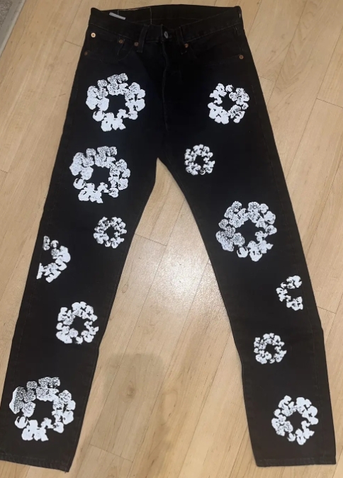 OBO Denim Tears  The Cotton Wreath Jean Black review Kamryn 00