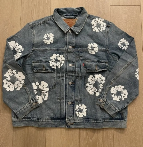 OBO Denim Tears Type - 2 All Over Wreath Light Wash Jacket review 