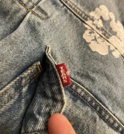 OBO Denim Tears Type - 2 All Over Wreath Light Wash Jacket review Holly 02