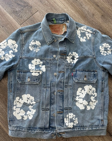 OBO Denim Tears Type - 2 All Over Wreath Light Wash Jacket review Kaison