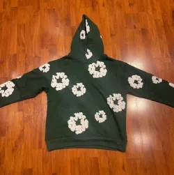 Denim Tears The Cotton Wreath Hoodie Green review Cameron