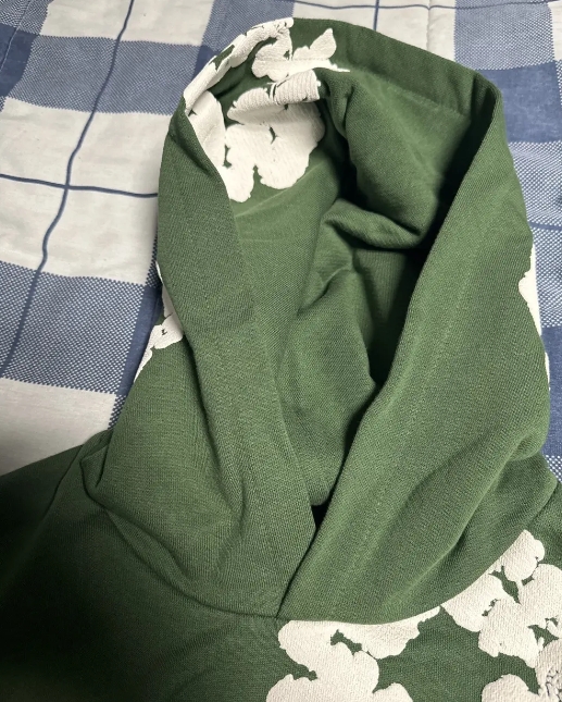 Denim Tears The Cotton Wreath Hoodie Green review Lucca 01