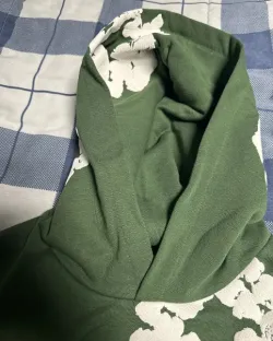 Denim Tears The Cotton Wreath Hoodie Green review Lucca 02