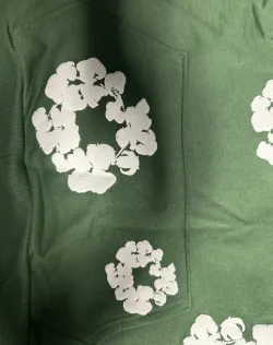 Denim Tears The Cotton Wreath Hoodie Green review Lucca 03