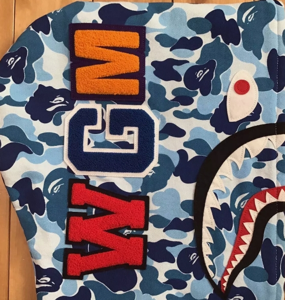OBO  BAPE ABC Camo Shark Zip Hoodie Blue review Alexis 00